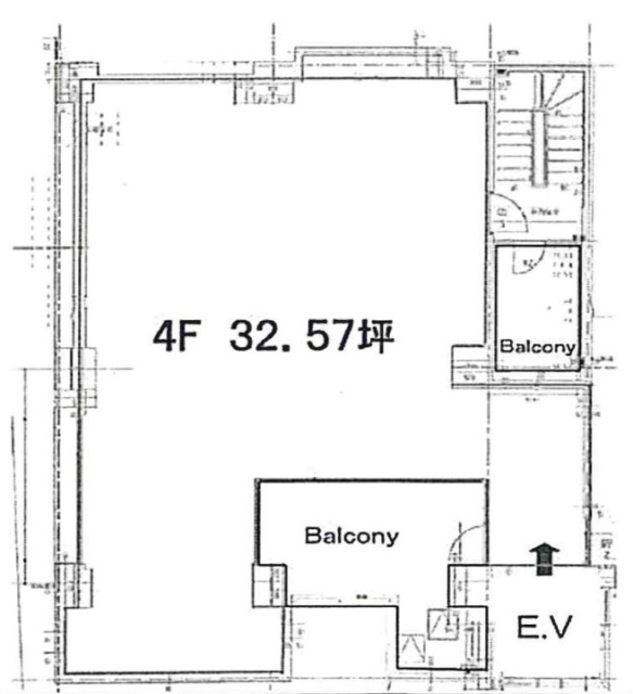 ユニマット麻布十番ビル4F 間取り図