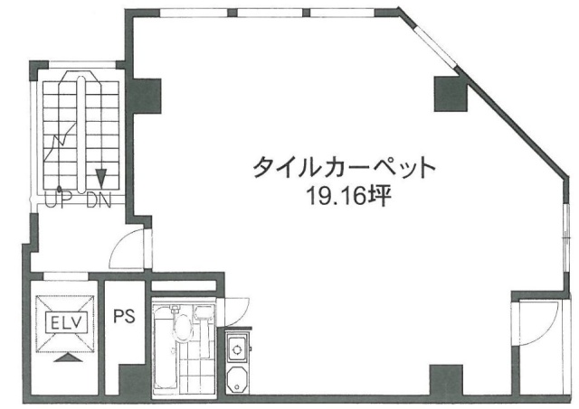 草間(クサマ)ビル4F 間取り図