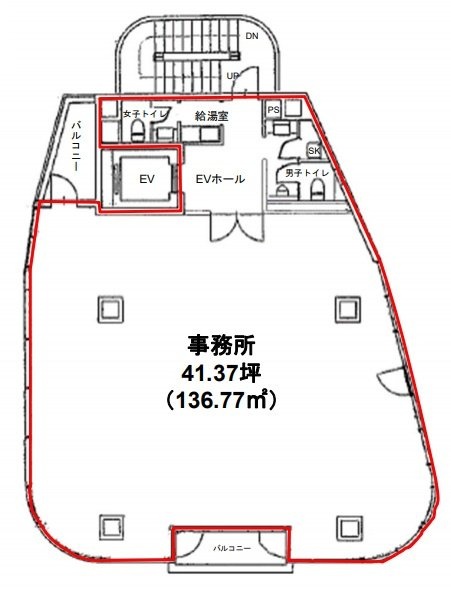 渋谷本町ビル10F 間取り図