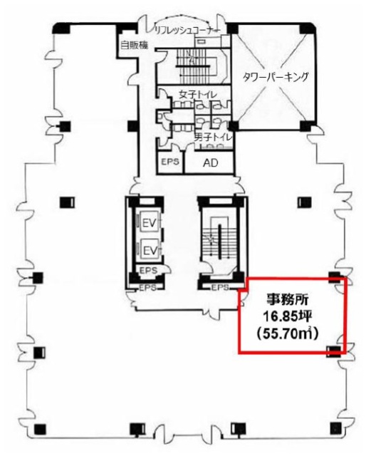 いちご船橋ビル6F 間取り図