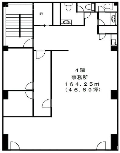 アスールビル4F 間取り図