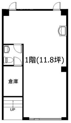 ラレーブ十条1F 間取り図