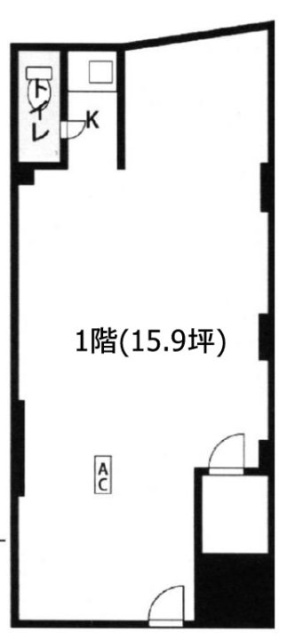 テトラ用賀ビル1F 間取り図