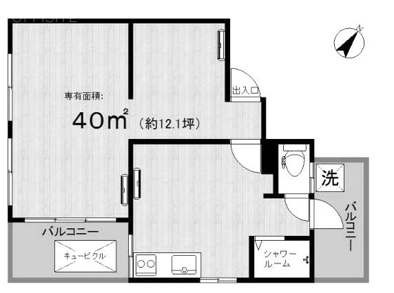 下野ビル6F 間取り図