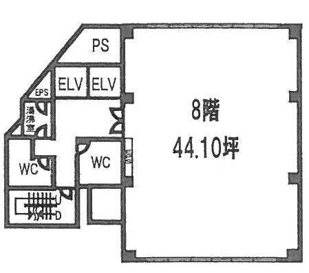 グランバレー三崎町8F 間取り図