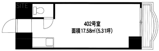 ニュー竹宝ビル402 間取り図