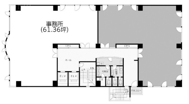 西新宿KNビル7F 間取り図