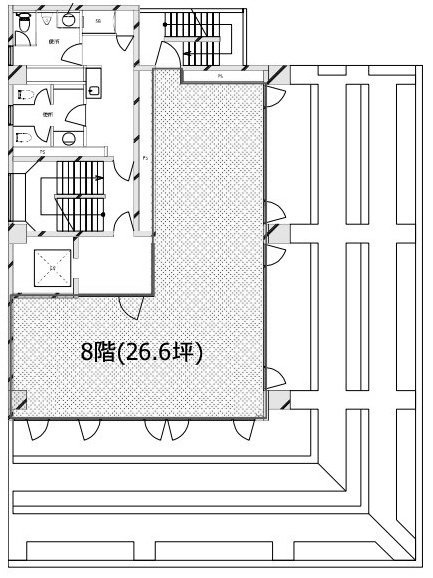 ザ・パークレックス蔵前8F 間取り図