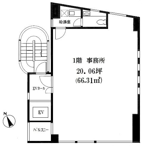 KUDOビル1F 間取り図