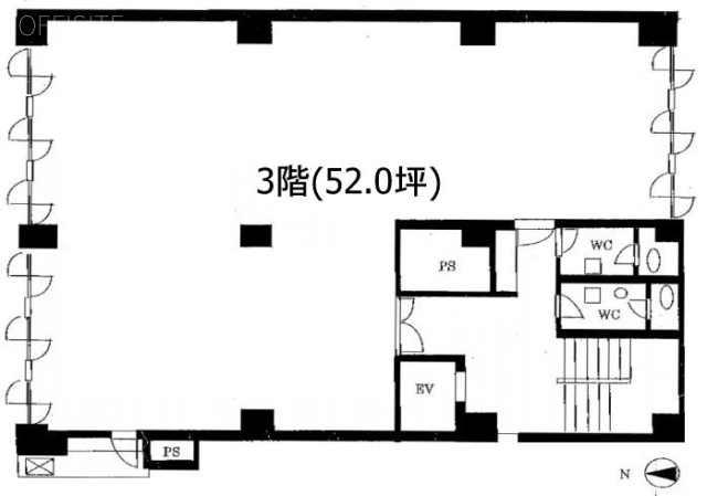 ウメビル3F 間取り図