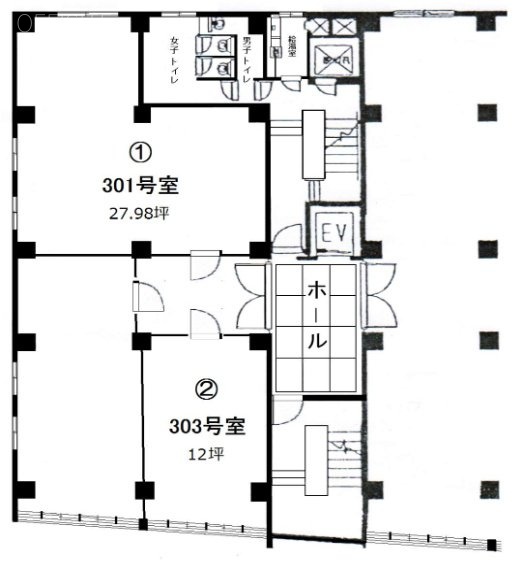岩本町ビル301 間取り図