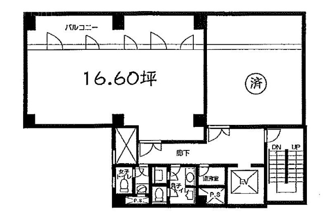 渡瀬ビル6F 間取り図