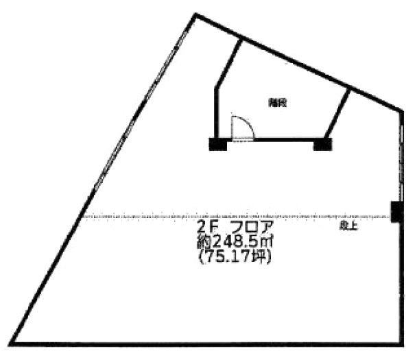 本町通店舗・事務所2F 間取り図