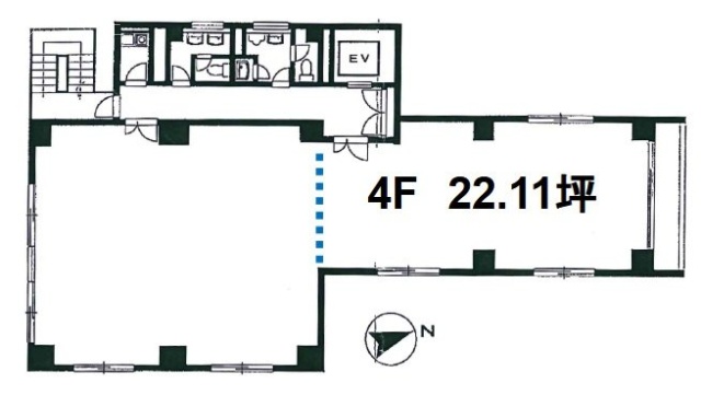 御苑スカイビル4F 間取り図