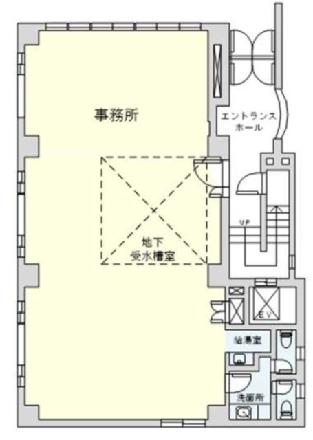 第四共同ビル1F 間取り図