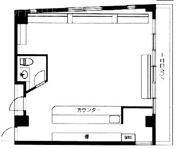 TS共和六番館C 間取り図