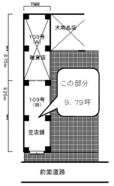 自由が丘テラスビル1F 間取り図