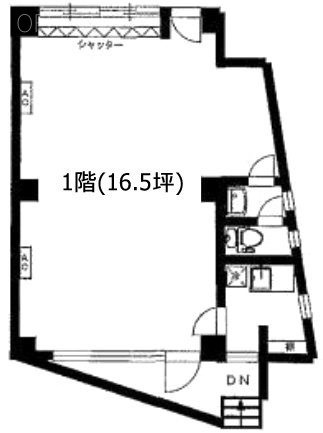 二光ビル1F 間取り図