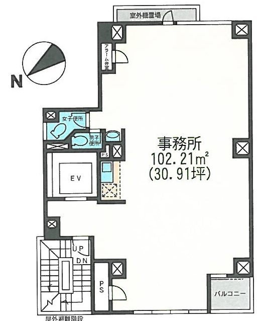 VORT銀座イースト10F 間取り図