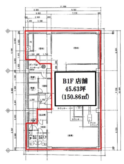 都ビルB1F 間取り図