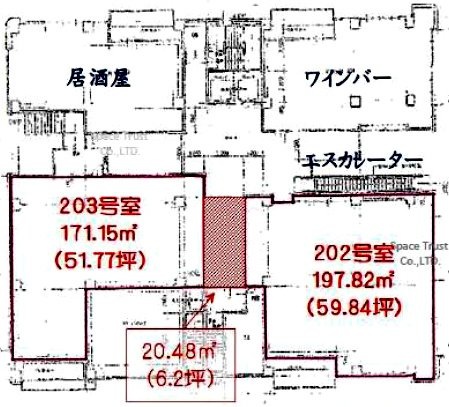 赤坂月世界ビル203 間取り図