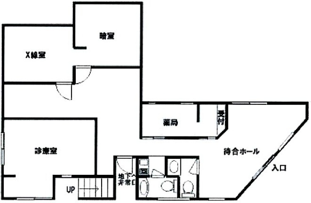 第3根岸ビル1F 間取り図