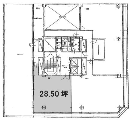 マリンビル9F 間取り図