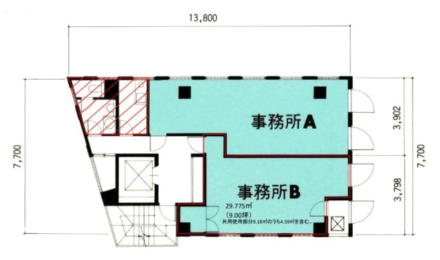 タムラビルB 間取り図