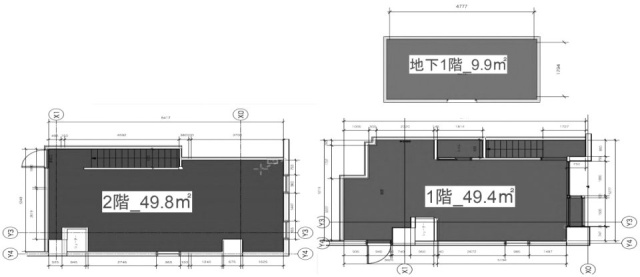 岩本町寿共同ビル1F~2F 間取り図