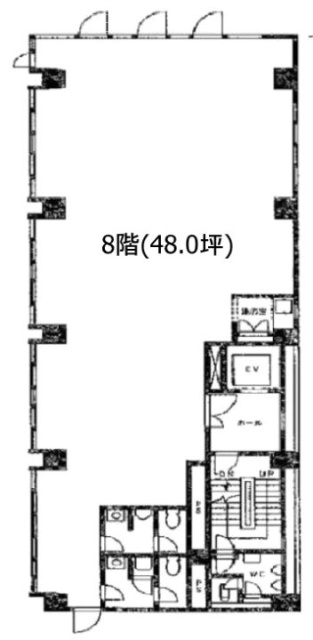 ビルディングパピロス8F 間取り図