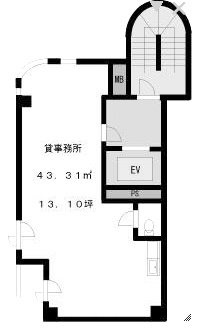 弥助ビル別館2F 間取り図