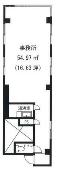 神保町渡東ビル8F 間取り図