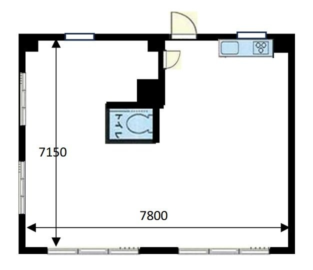メゾンド六番町B 間取り図