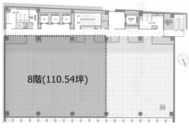 新橋アイマークビル8F 間取り図
