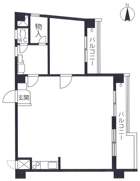 メゾン青山601 間取り図