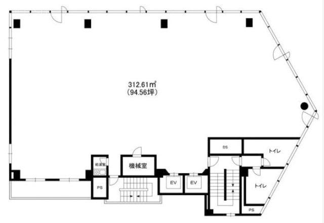 北辰ビル5F 間取り図