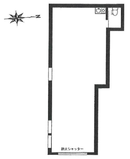 八雲1丁目貸店舗1F 間取り図