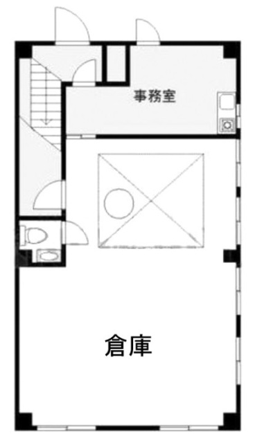 東松陶器ビル1F 間取り図