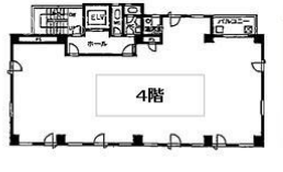 蛎殻町ビル4F 間取り図