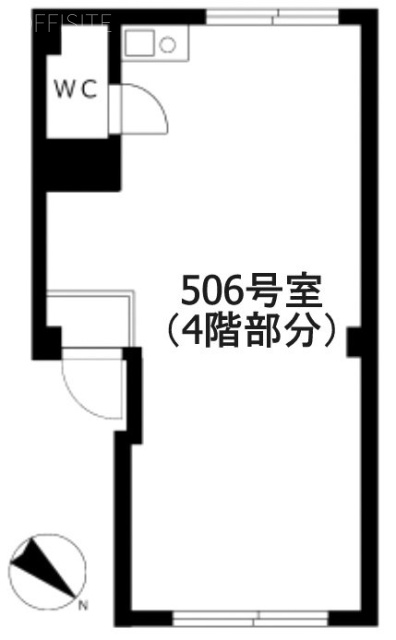 赤坂ロイヤルビル506 間取り図