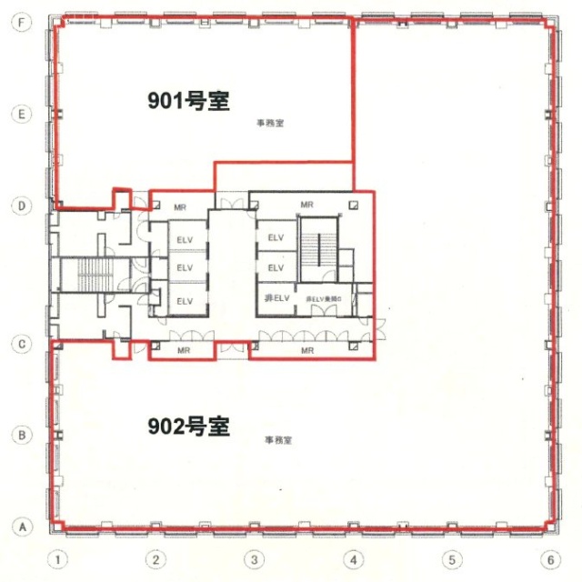 MFPR六本木麻布台ビル901 間取り図