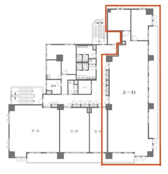 目黒さつきビル3F 間取り図