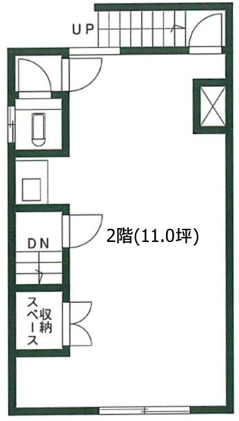 新小岩1丁目貸店舗ビル2F 間取り図
