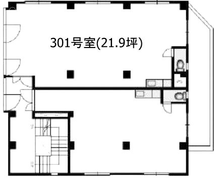 天虎(てんこ)ビル301 間取り図