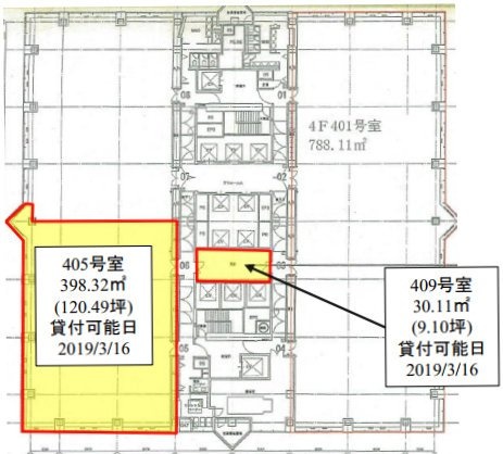 西新宿三井ビルディング409 間取り図