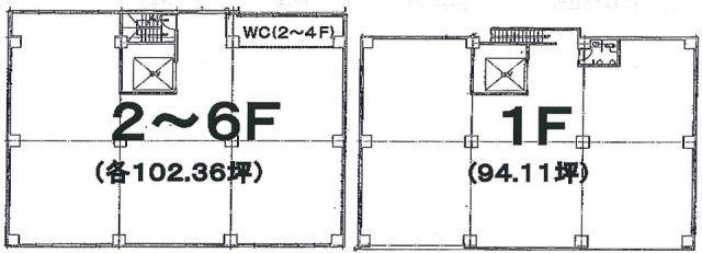 タチバナ立川ビル1F～6F 間取り図