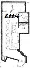 赤坂フォディアビルB204 間取り図