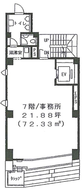 八幡日本橋小網町ビル7F 間取り図