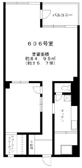 秀和青山レジデンスビル606 間取り図
