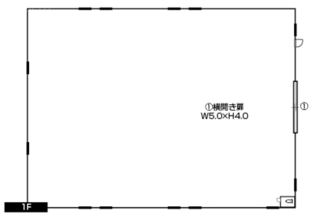 八潮市柳之宮倉庫ビル1F 間取り図